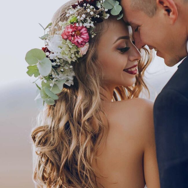 Blumenkranz Haarschmuck Hochzeit